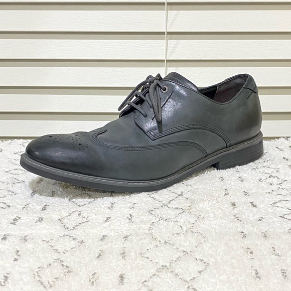 Rockport Trutech Wingtip Leather Oxford Shoes 11.5 - Picture 2 of 14